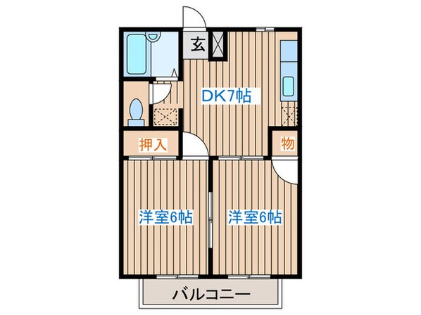 シティハイツ佐藤Ⅱの物件間取画像